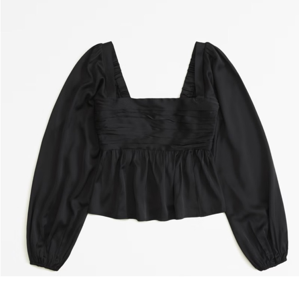 Emerson Satin Long Sleeve Top